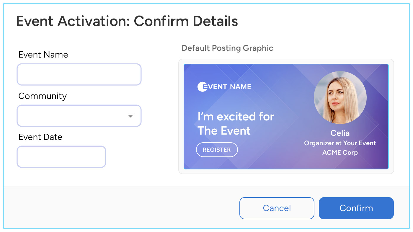 InGo Easy Events Step 2 - Event Activation