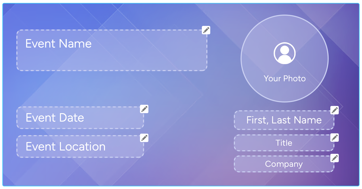 InGo Easy Events Step 1 - Upload Master Graphic