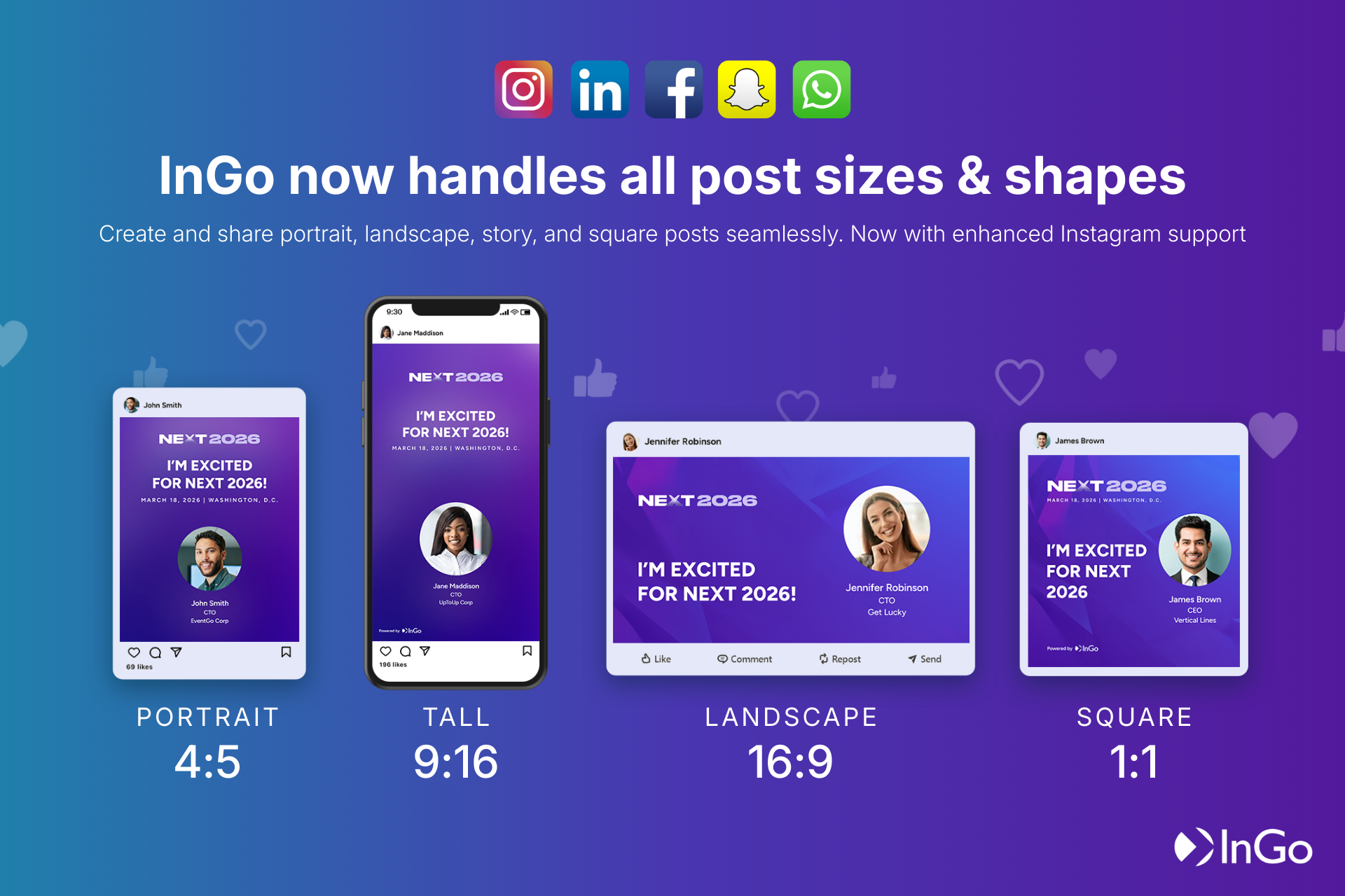 InGo now handles ALL post sizes & shapes